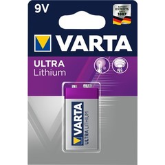 Varta 6F22/9V Block (6122)<br>Lithium Batterie, 9 V