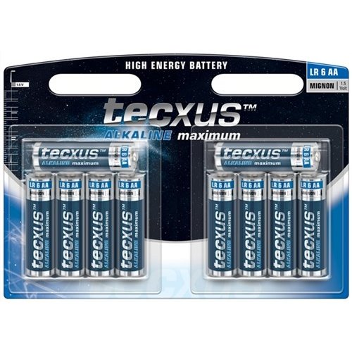 Tecxus LR6/AA (Mignon)<br>Alkali-Mangan Batterie (Alkaline), 1,5 V