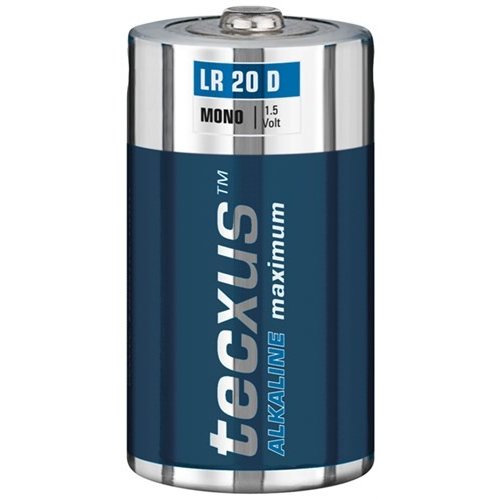 Tecxus LR20/D (Mono)<br>Alkali-Mangan Batterie (Alkaline), 1,5 V