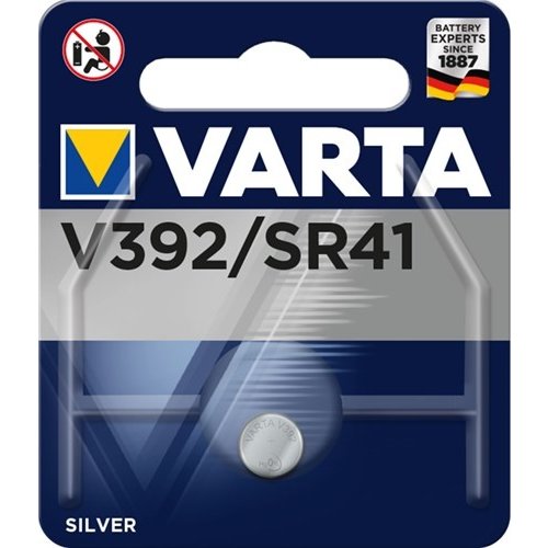 Varta SR41 (392)<br>Silberoxid-Zink-Knopfzelle, 1,55 V Uhrenbatterie