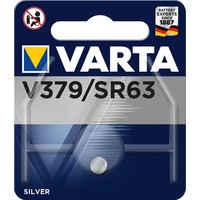 Varta SR63 (V379)<br>Silberoxid-Zink-Knopfzelle, 1,55 V Uhrenbatterie