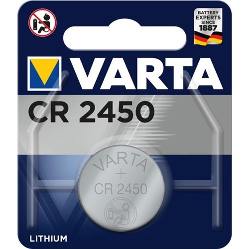 Varta CR2450 (6450)<br>Lithium-Knopfzelle, 3 V