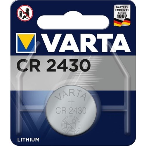 Varta CR2430 (6430)<br>Lithium-Knopfzelle, 3 V