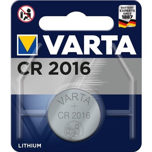 Varta CR2016 (6016)<br>Lithium-Knopfzelle, 3 V