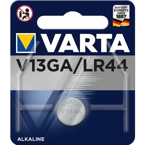 Varta LR44 (V13GA)<br>Alkali-Mangan-Knopfzelle, 1,5 V