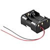 6x AA (Mignon) Batteriehalter<br>lose Kabelenden