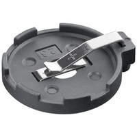 CR2320-2354 Knopfzellenhalter<br>max. 23 mm, Schwarz, Printmontage, horizontal (2-Pin)