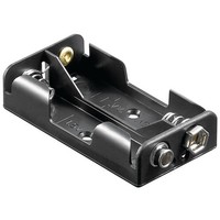 2x AA (Mignon) Batteriehalter<br>Druckknopf