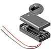 2x AA (Mignon) Batteriehalter<br>lose Kabelenden, wasserabweisend, schaltbar