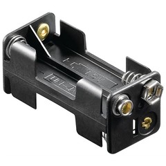 4x AAA (Micro) Batteriehalter<br>Druckknopf