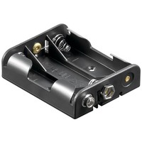 3x AA (Mignon) Batteriehalter<br>Druckknopf