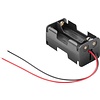 4x AA (Mignon) Batteriehalter<br>lose Kabelenden