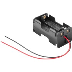 4x AA (Mignon) Batteriehalter<br>lose Kabelenden