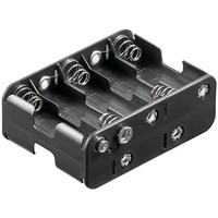 10x AA (Mignon) Batteriehalter<br>Druckknopf