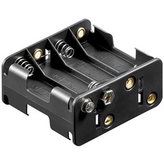 8x AA (Mignon) Batteriehalter<br>Druckknopf