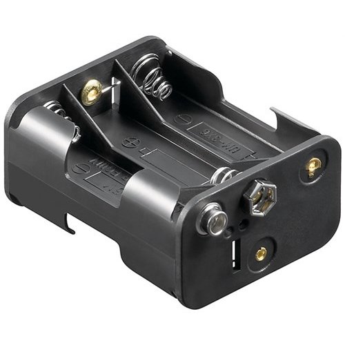 6x AA (Mignon) Batteriehalter<br>Druckknopf
