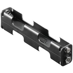 4x AA (Mignon) Batteriehalter<br>Druckknopf