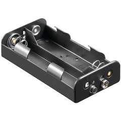 4x C (Baby) Batteriehalter<br>Druckknopf
