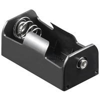1x C (Baby) Batteriehalter<br>Druckknopf