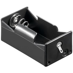 1x D (Mono) Batteriehalter<br>Lötfahne (U)
