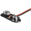 1x 9V Block Batteriehalter<br>lose Kabelenden