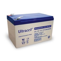 Ultracell Bleiakku 12 V, 12 Ah (UL12-12)<br>Faston (4,8 mm) Bleiakku, VdS