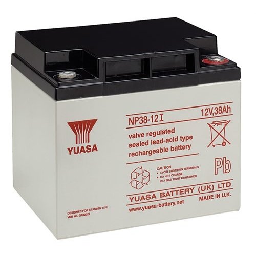 Yuasa Bleiakku 12 V, 38 Ah (NP38-12I)<br>Gewinde (M5) Bleiakku