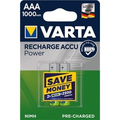 Varta AAA (Micro)/HR03 (5703) - 1000 mAh<br>LSD-NiMH Akku (Ready-to-Use), 1,2 V