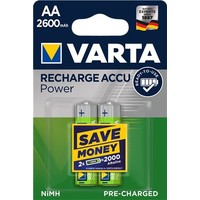 Varta AA (Mignon)/HR6 (5716) - 2600 mAh<br>LSD-NiMH Akku (Ready-to-Use), 1,2 V