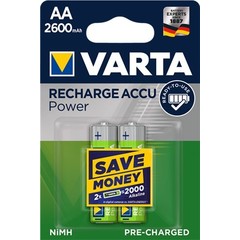 Varta AA (Mignon)/HR6 (5716) - 2600 mAh<br>LSD-NiMH Akku (Ready-to-Use), 1,2 V