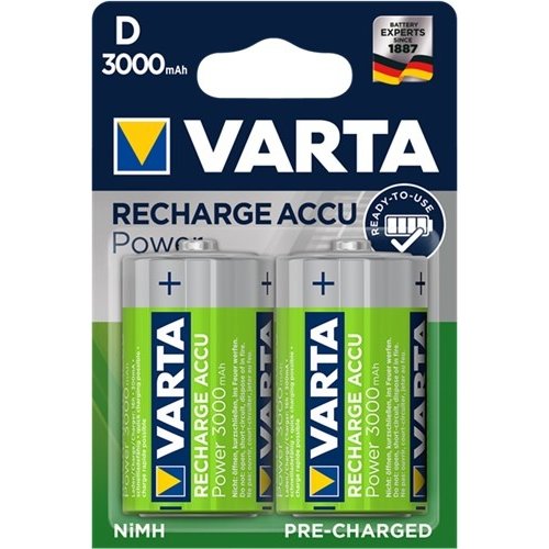 Varta D (Mono)/HR20 (56720) - 3000 mAh<br>LSD-NiMH Akku (Ready-to-Use), 1,2 V