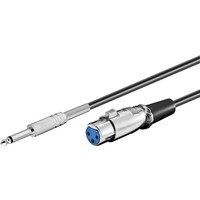 Mikrofonanschlusskabel<br>XLR-Buchse (3-Pin) > Klinke 6,35 mm Stecker (2-Pin, mono 6M