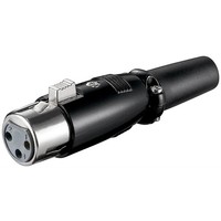 Mikrofonkupplung, 3 Pin<br>mit geschraubter Zugentlastung