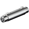 XLR Adapter/Kupplung, Buchse zu Buchse<br>XLR-Buchse (3-Pin) > XLR-Buchse (3-Pin)