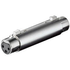 XLR Adapter/Kupplung, Buchse zu Buchse<br>XLR-Buchse (3-Pin) > XLR-Buchse (3-Pin)