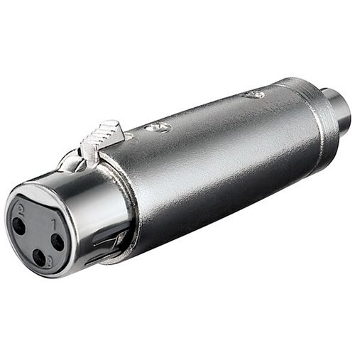 XLR Adapter, Cinch Buchse zu XLR Buchse<br>XLR-Buchse (3-Pin) > Cinch-Buchse