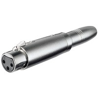 XLR Adapter, AUX Klinke 6,35 mm Buchse zu XLR Buchse<br>XLR-Buchse (3-Pin) > Klinke 6,35 mm Buchse (2-Pin, mono)