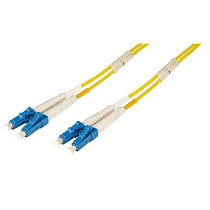 Duplex Jumper LC-LC 9/125µ, 9 m, OS2, LSZH, gelb