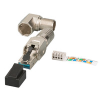 RJ45 Premium Stecker STP, Cat.6A/ClassEA, feldkonfektionierbar