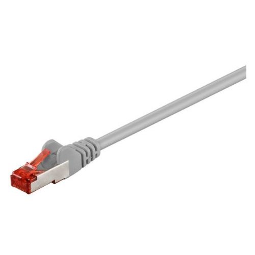 RJ45 Patchkabel S/FTP,Cat.6 1.0m grau, halogenfrei