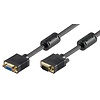 Full HD SVGA Monitorverlängerung, vergoldet<br>VGA-Stecker (15-polig) > VGA-Buchse (15-polig) 5M