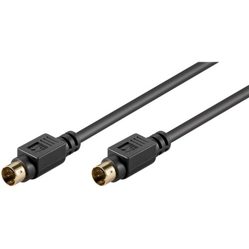 S-Video Verbindungskabel, einzeln geschirmt<br>Mini-DIN 4-Stecker (S-Video) > Mini-DIN 4-Stecker (S-Video) 5M