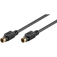 S-Video Verbindungskabel, einzeln geschirmt<br>Mini-DIN 4-Stecker (S-Video) > Mini-DIN 4-Stecker (S-Video) 2M