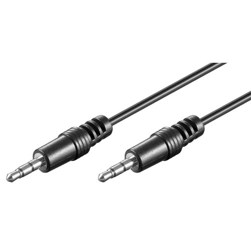 Audio Verbindungskabel AUX, 3,5 mm stereo, CU<br>Klinke 3,5 mm Stecker (3-Pin, stereo) > Klinke 3,5 mm Stecker (3-Pin, stereo) 2.5M