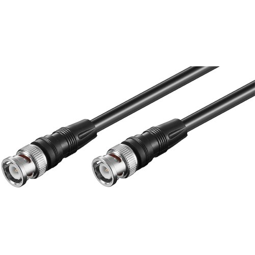 Video Verbindungskabel BNC (RG59), zweifach geschirmt<br>BNC-Stecker > BNC-Stecker 0.5M