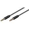 Audio Verbindungskabel AUX, 3,5 mm stereo 4-pol., slim, CU<br>Klinke 3,5 mm Stecker (4-Pin, stereo) > Klinke 3,5 mm Stecker (4-Pin, stereo) 2M