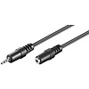 Audio Verlängerungskabel AUX, 2,5 mm stereo<br>Klinke 2,5 mm Stecker (3-Pin, stereo) > Klinke 2,5 mm Buchse (3-Pin, stereo) 2M