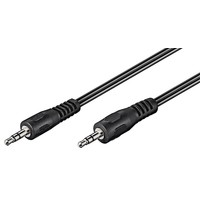 Audio Verbindungskabel AUX, 3,5 mm stereo, Flachkabel<br>Klinke 3,5 mm Stecker (3-Pin, stereo) > Klinke 3,5 mm Stecker (3-Pin, stereo) 1.5M