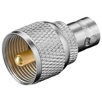 BNC-Kupplung > UHF-Stecker<br>mit Goldkontakten