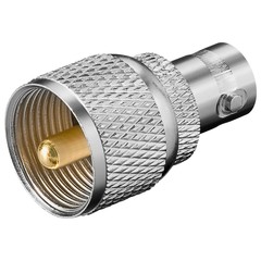 BNC-Kupplung > UHF-Stecker<br>mit Goldkontakten